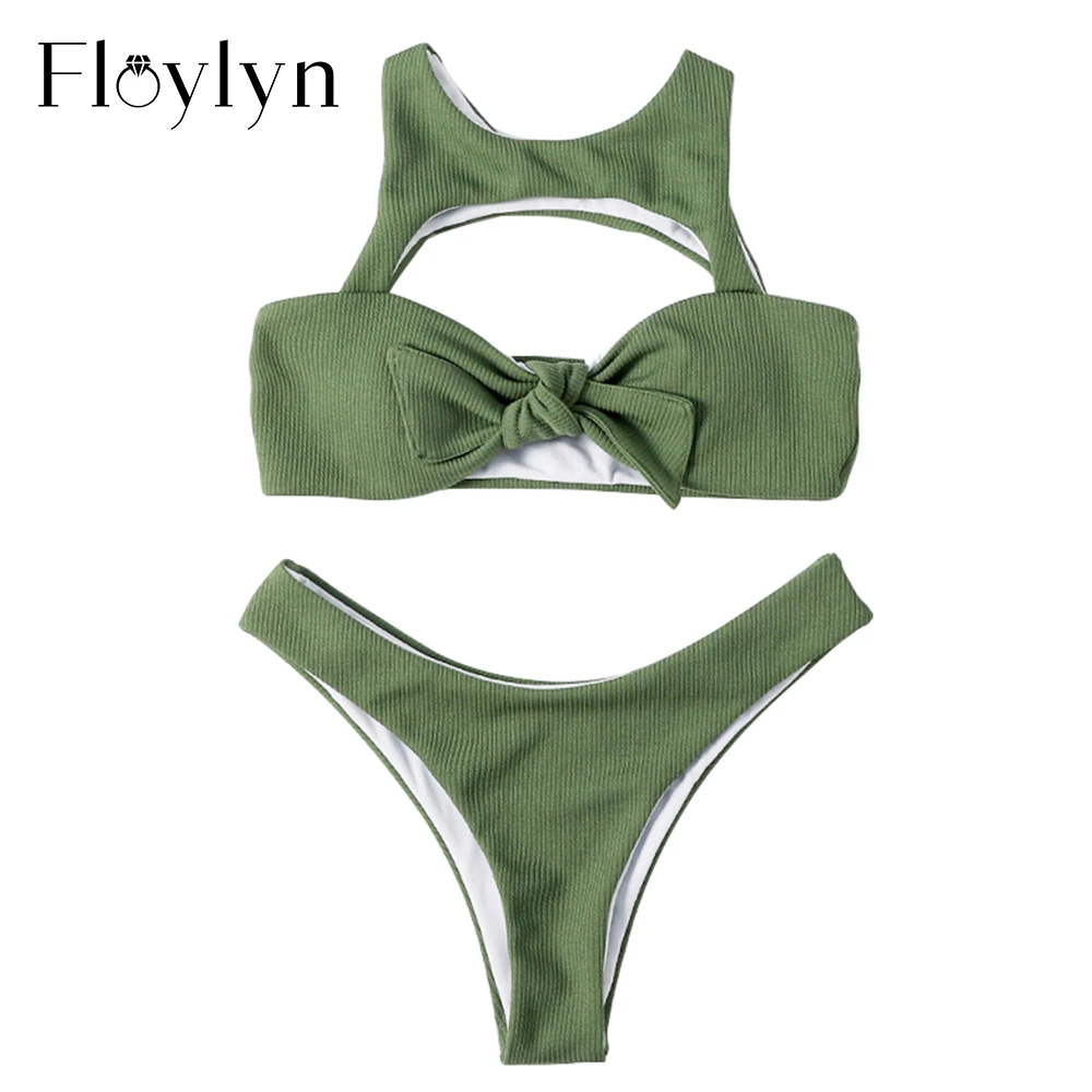 Пикантный зеленый купальник-бикини Floylyn женский купальник бикини с высоким