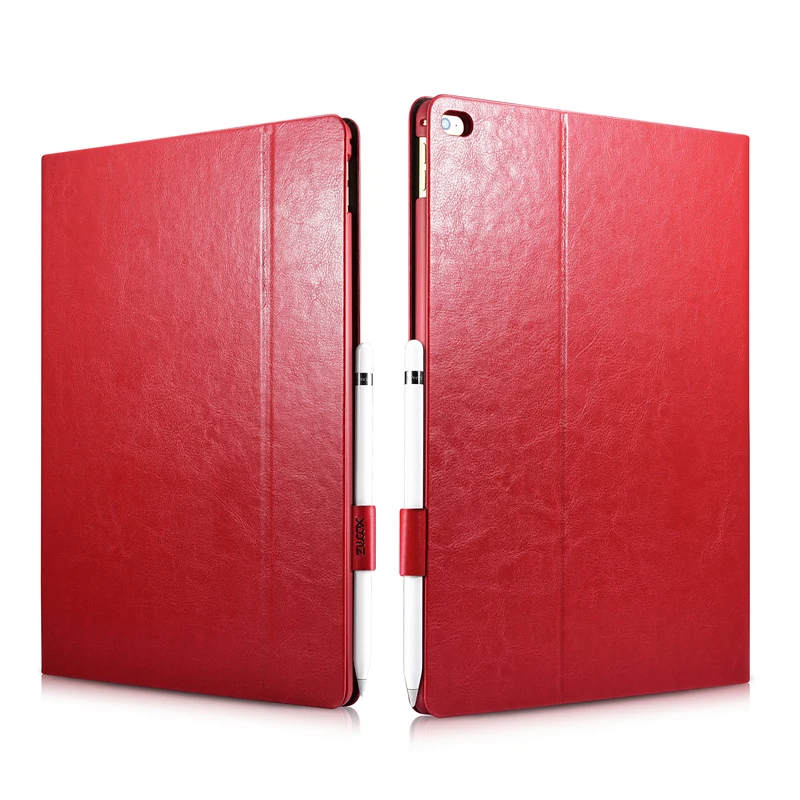 

XOOMZ Fashion Business Foldable PU Leather Stand Smart Cover Shockproof Case Shell For Apple iPad Pro 12. Protective Cover Bag