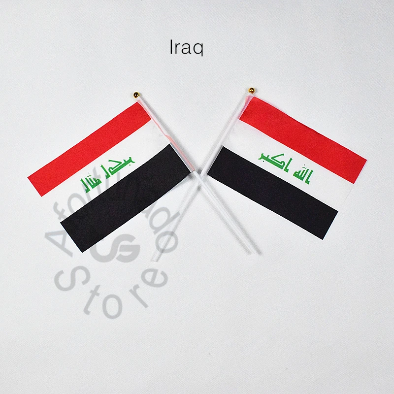 

Iraq 14*21cm flag Banner free shipping Hanging flag Home Decoration flag iraq flag
