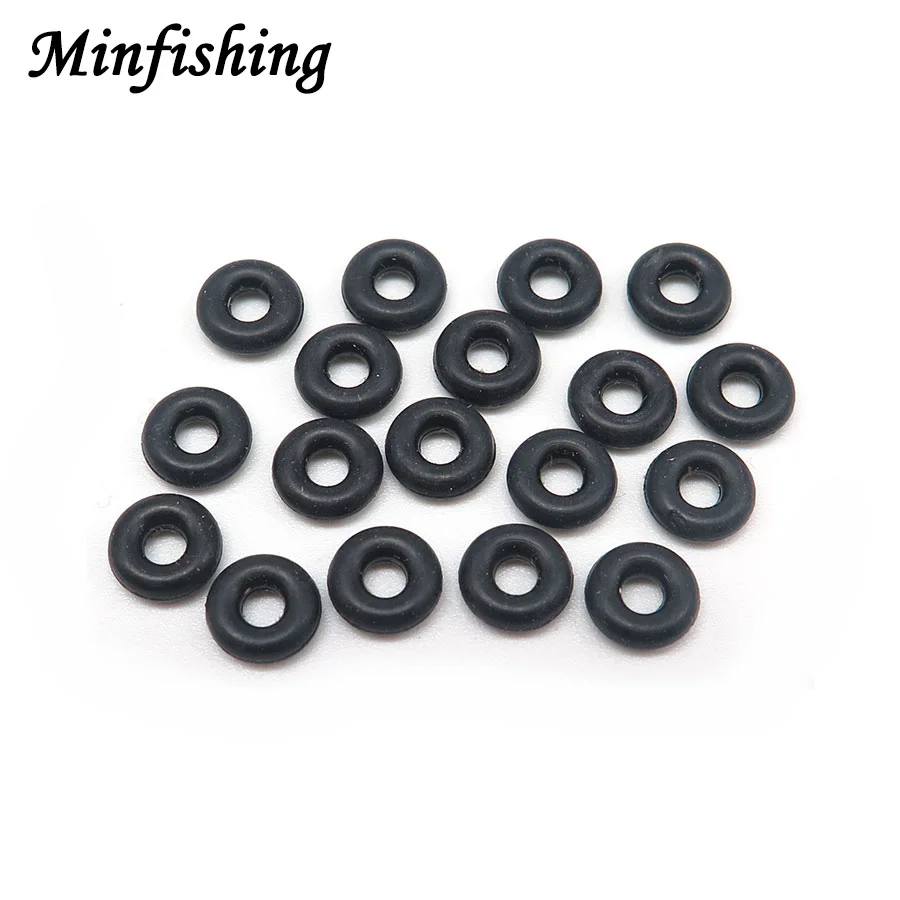 Minfishing 10 PCS Rubber Fishing Rod Clip O shaped Ring Rod Stopper Fishing TackleFishing Tools