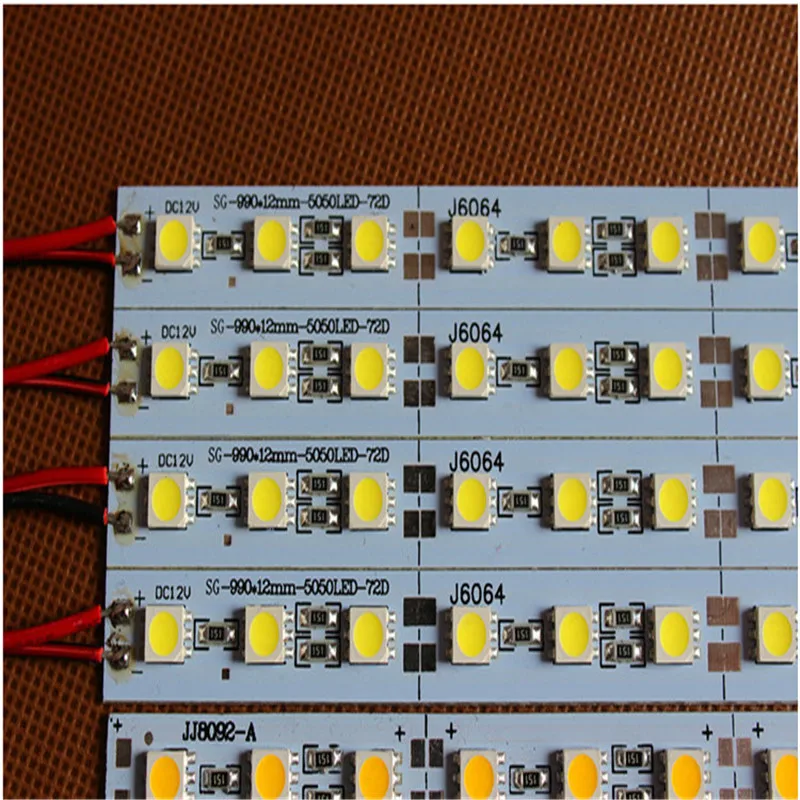 Бесплатная доставка 10 шт./лот Samsung 5050 SMD Светодиодная панель освещения 12 мм
