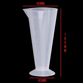 

Affordable 250 ml transparent plastic cone measuring cups