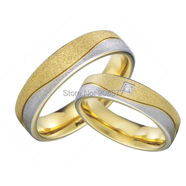 gold color hypoallergenic health titanium cheap wedding bands couples rings sets for men and women aneis - Hypoallergenic Wedding Rings gold color hypoallergenic health titanium cheap wedding bands couples rings sets for men and women aneis - Hypoallergenic Wedding Rings