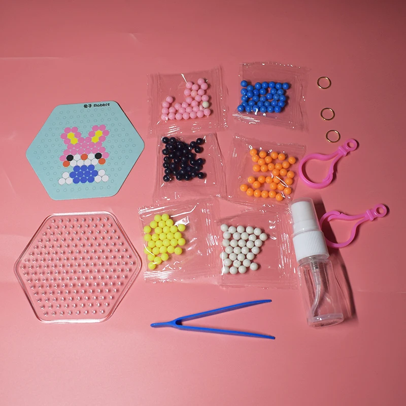 Diy Perler Pegboard водные бусины игрушка для детей Лиса и кролик набор предохранитель головоломки образовательные головоломки для малышей Девочка Мальчик Beadbond игрушки