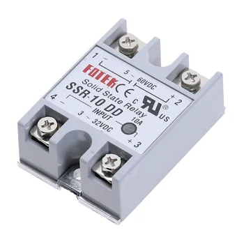 

Single Phase Solid State Module Relay SSR-10DD dc-dc 10 DD SSR-10DD 3-32V DC to 5-60V DC SSR 10A