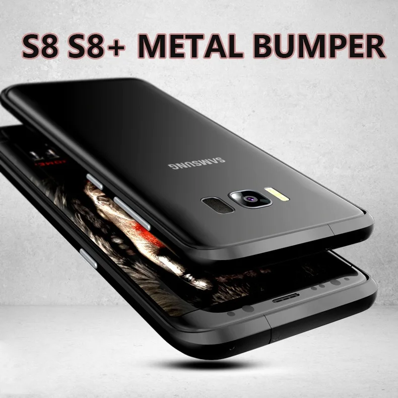 Для Samsung Galaxy S8 S8 плюс ударостойкий чехол Алюминий металлический бампер рамка чехол для Samsung Galaxy S8 S8 плюс