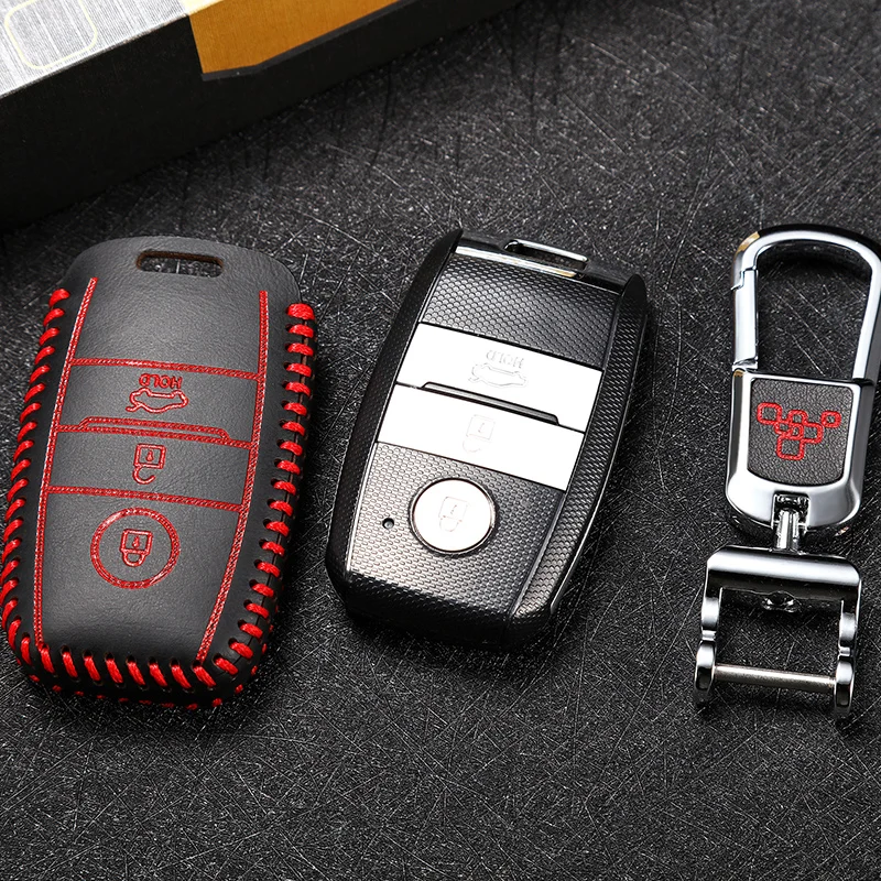 Luckeasy для kia sorento K2 Рио k3 k5 2013 чехол для ключа чехол держатель Крафт первый слой ключа автомобиля чехол key2y