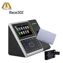 Llinux системы устройство записи посещаемости Iface302 Лицо отпечатков пальцев 125 кГц RFID GPRS Функция карты контроля доступа с резервной батареи