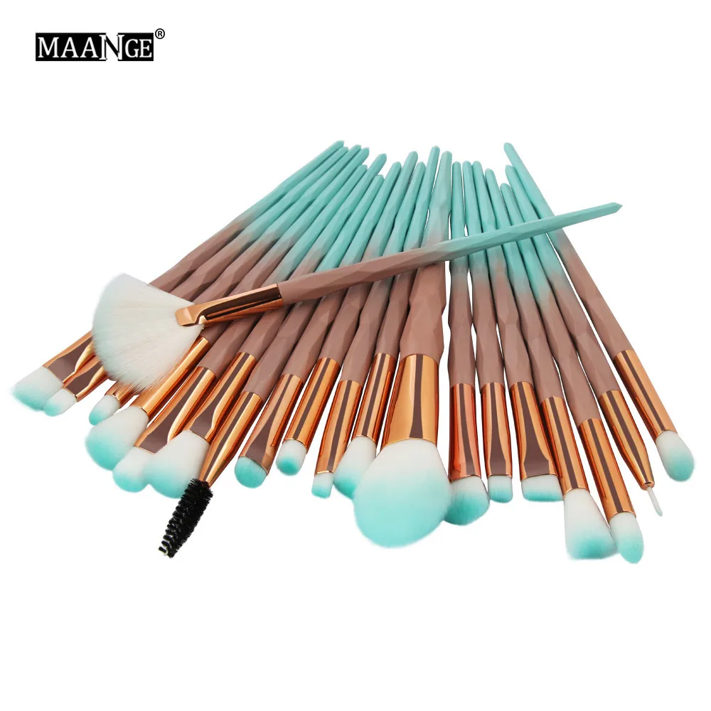 

Makeup Brushes set Professional with case 20PCS Make Up Foundation Eyebrow Eyeliner Blush Cosmetic Concealer Brushes 8W10