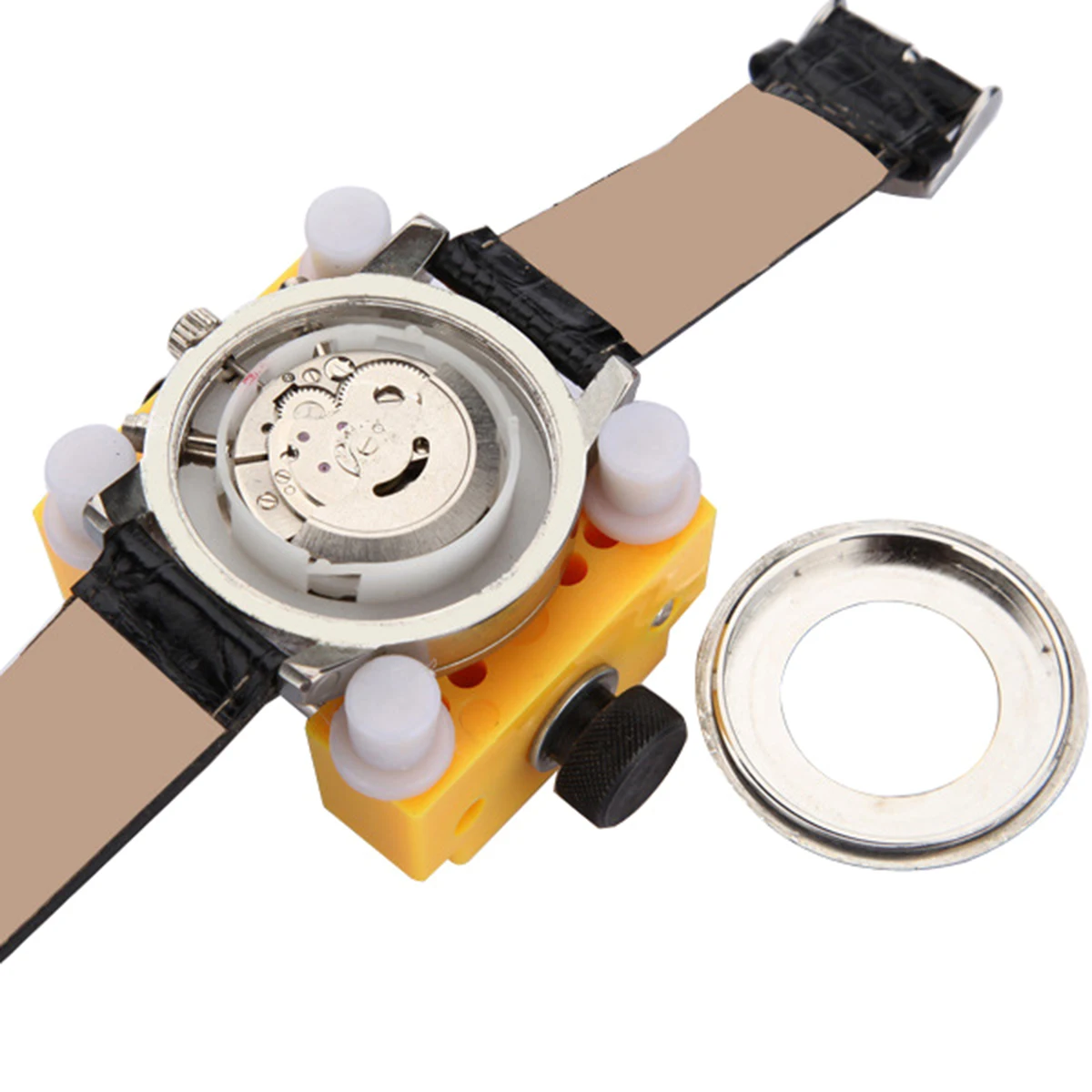 Shellhard Watch Adjustable Opener Back Case Cover Press Closer Remover Holder Repair Watchmaker Tools Repair Open Kit