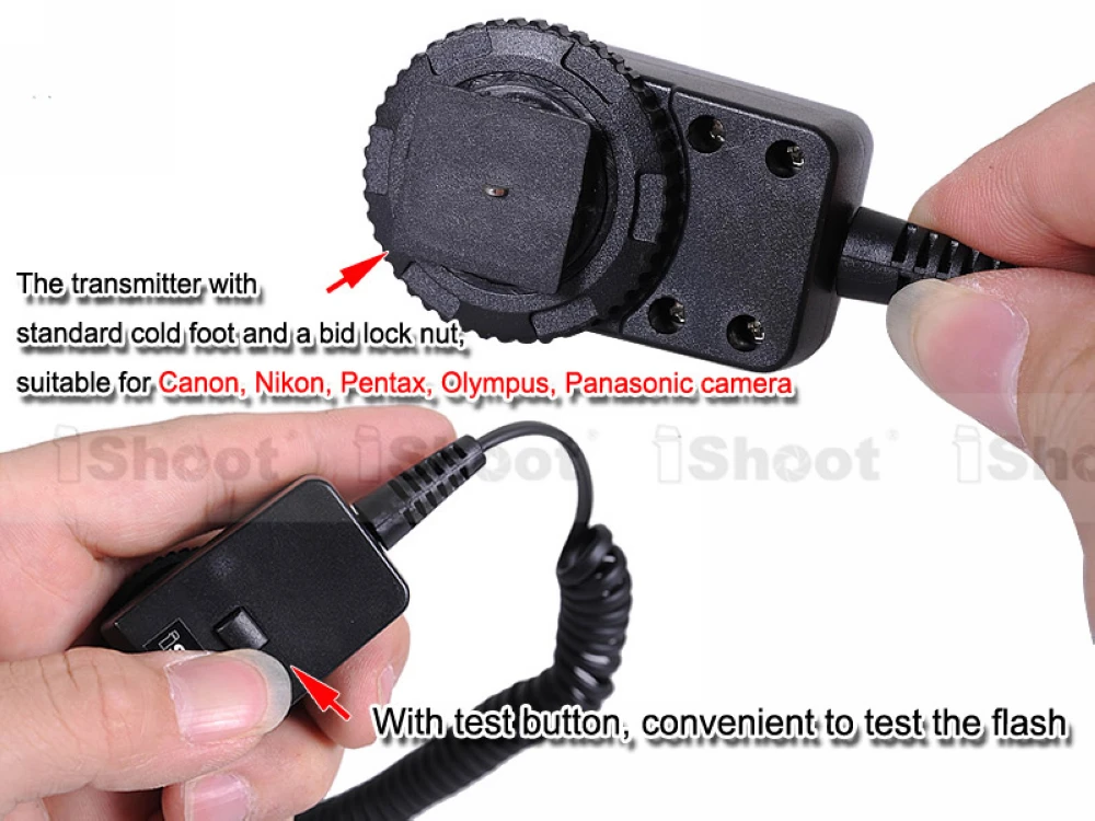 Триггер для вспышки Двойной Горячий башмак крепление 2 5 м кабель синхронизации