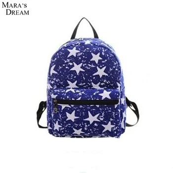 

2018 New Woman Backpack Hot Sale Canvas School Bag Printing Lightweight School Backpacks Fashion Women's Bags