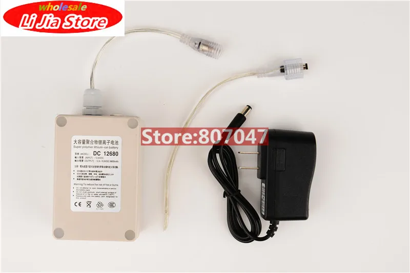 Водонепроницаемый DC 12 V 6800 mah емкость литий-ионная аккумуляторная батарея долговечное использование зарядное устройство для камера CCTV аккумуляторная батарея высокого качества