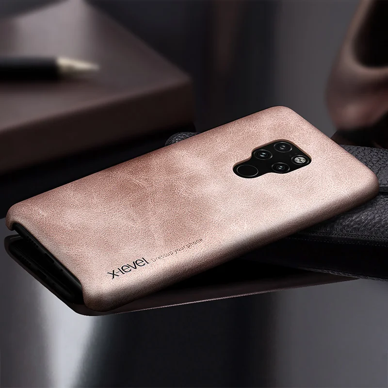 Золотой X-level винтажный мягкий из искусственной кожи чехол для huawei mate 20 Pro Lite чехол Роскошный ультра тонкий задний Чехол huawei mate 20/Pro - Цвет: Золотой