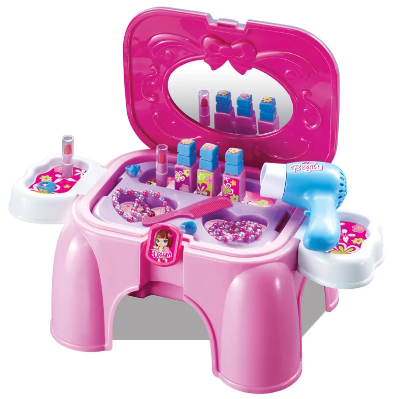 Free Shipping!Strawberry Simulation Dressing Table Furniture Pretend