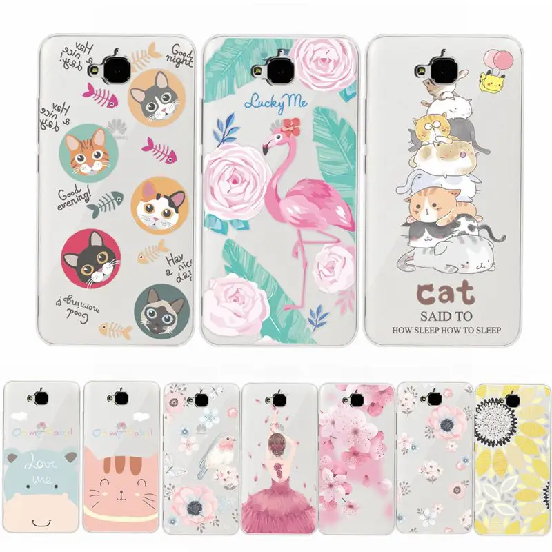 

Coque Huawei Honor 4C Pro Lace Cases Cover Funda For Huawei Honor 4C Pro 5.0" 3D Relief Silicone Flower Ultra Thin Case Capa