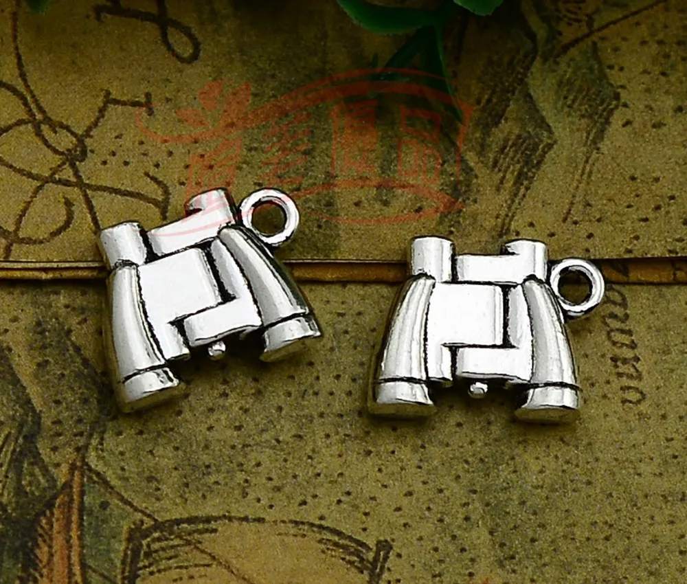 10pcs/lot 13x17mm, Antique silver plated Binoculars charms