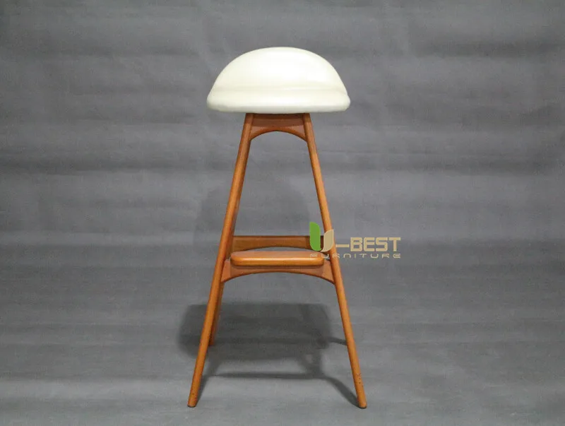 erik buch bar chair counter chair white PU cushion shining u-best furniture (1)