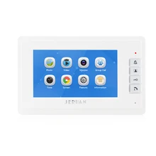 JERUAN 7 дюймов Цвет Экран ЖК-дисплей видео-телефон двери запись Интерком Системы только контролировать 8 ГБ карты 724R