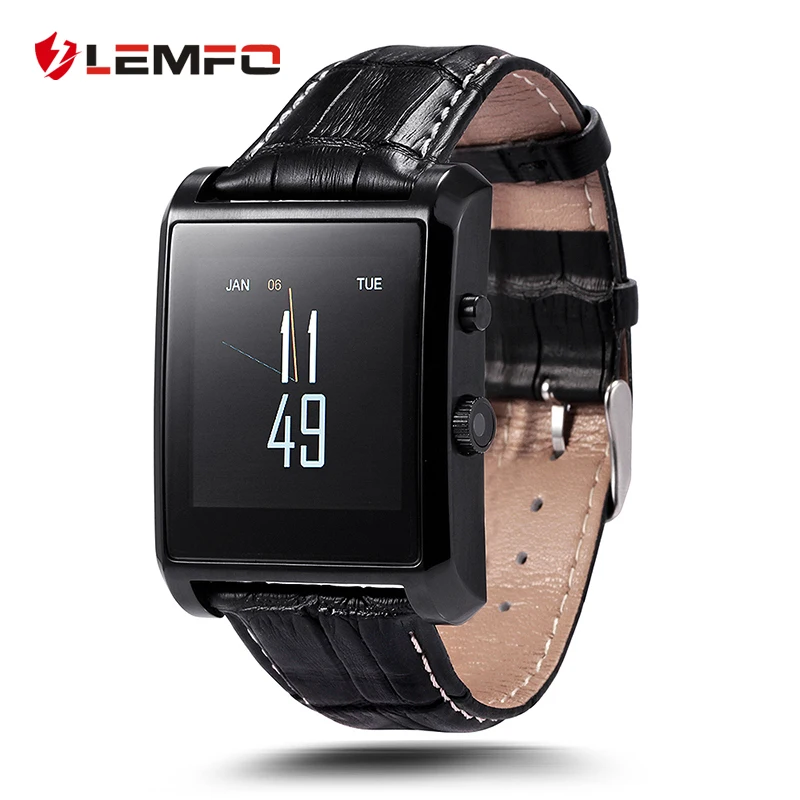  Lemfo LF06 Bluetooth смарт часы роскошный бизнес стиль мода мужчины наручные Smartwatch наручные часы с Sweatproof кожаный ремешок 