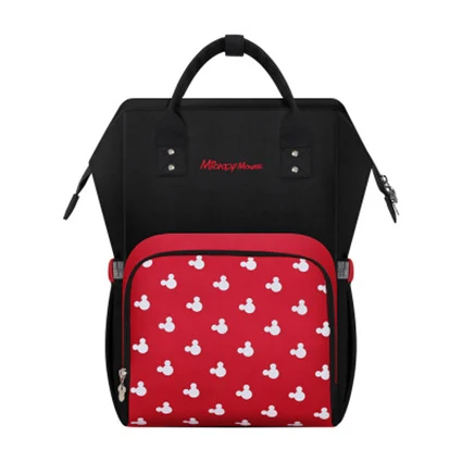 Бренд disney, сумка для детских подгузников, большая емкость, детские сумки, рюкзак для путешествий, модные сумки для мам, сумки для подгузников, дизайнерская сумка для кормления - Цвет: Wave Mickey