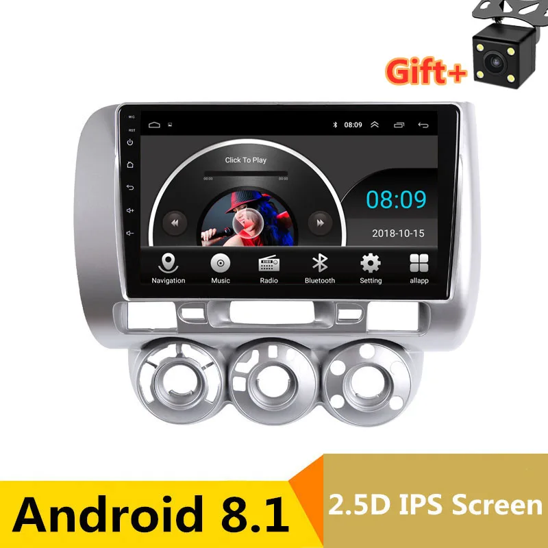 Perfect 9" 2.5D IPS Android 8.1 Car DVD Multimedia Player GPS For honda Fit jazz 2004 2005 2006 2007 audio car radio stereo navigation 0 Perfect 9" 2.5D IPS Android 8.1 Car DVD Multimedia Player GPS For honda Fit jazz 2004 2005 2006 2007 audio car radio stereo navigation 0