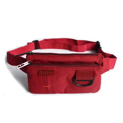 Водонепроницаемая поясная сумка, мужская сумка для бега, женская сумка с ремнем на молнии, сумка для денег, сумка для путешествий, сумка на пояс для мобильного телефона - Цвет: red