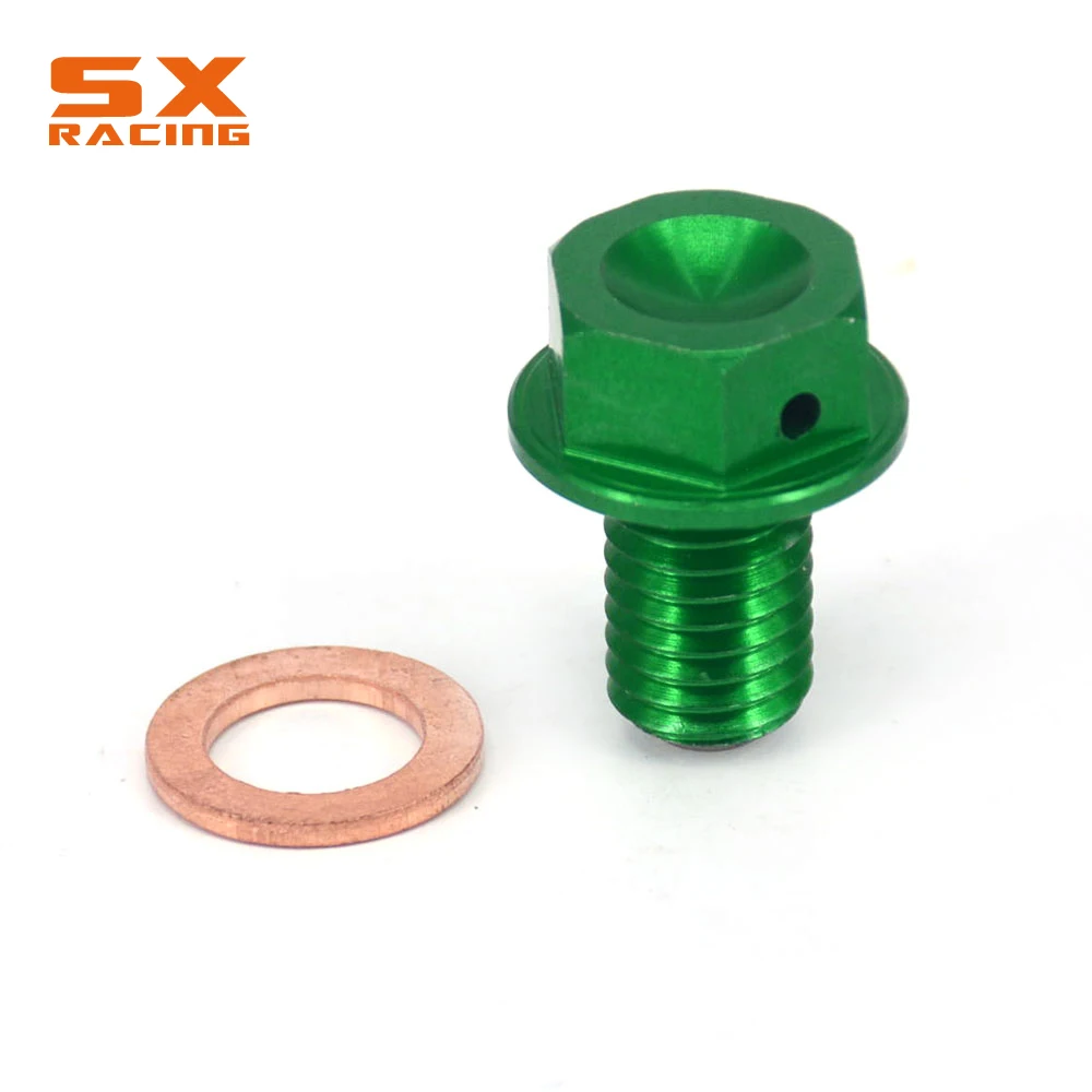 M10*1.5 마그네틱 프레임 오일 드레인 플러그 볼트 나사 KAWASAKI KX65 KX85 KX100 KX250 KX250F KX450F KLX250 D 트래커 KLX230 300R
