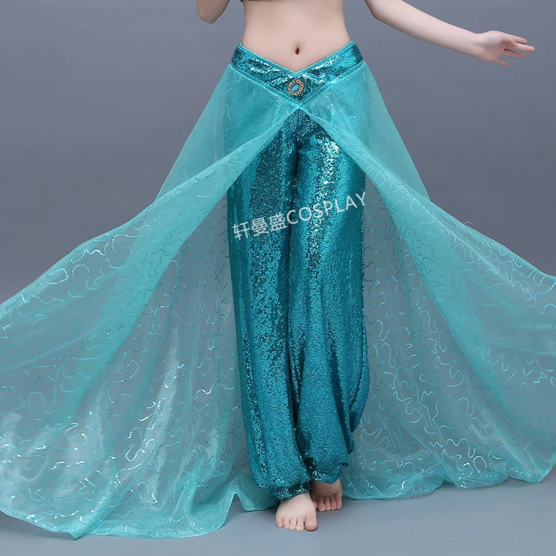 Wonder woman Aladin Jasmine cosplay Princess cosplay costume Adult Halloween wonder woman Costumes for party sexy Jasmine dress (3)