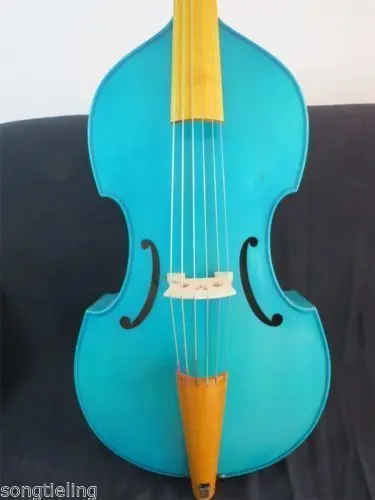 Baroque style SONG Brand Maestro 6 strings 27" horse's head blue viola da gamba