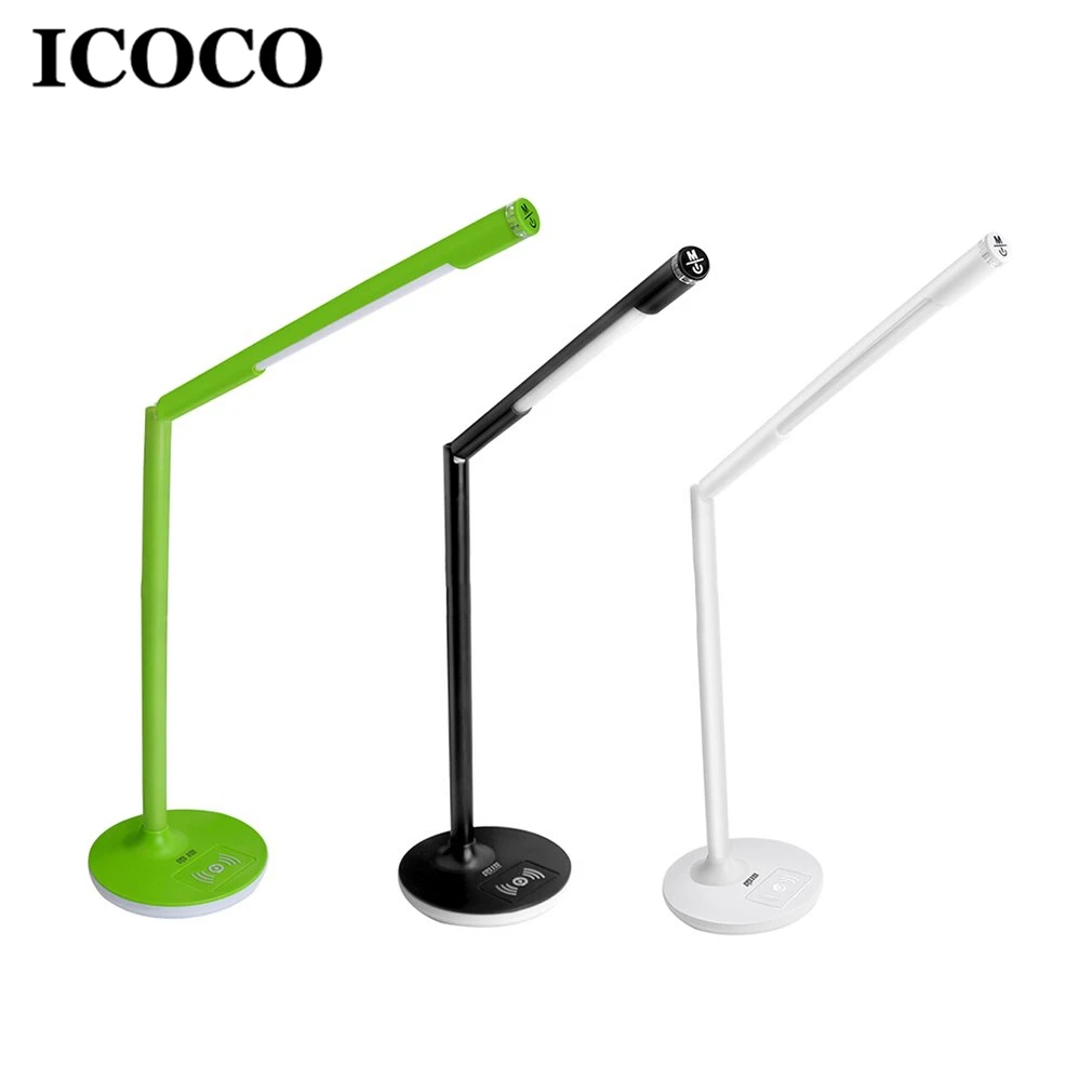 

ICOCO T2 Wireless Charging Desk Dimmable Lamp LED Eye Protection Combo Bedside Desk Office Reading Smart Desk Lamp