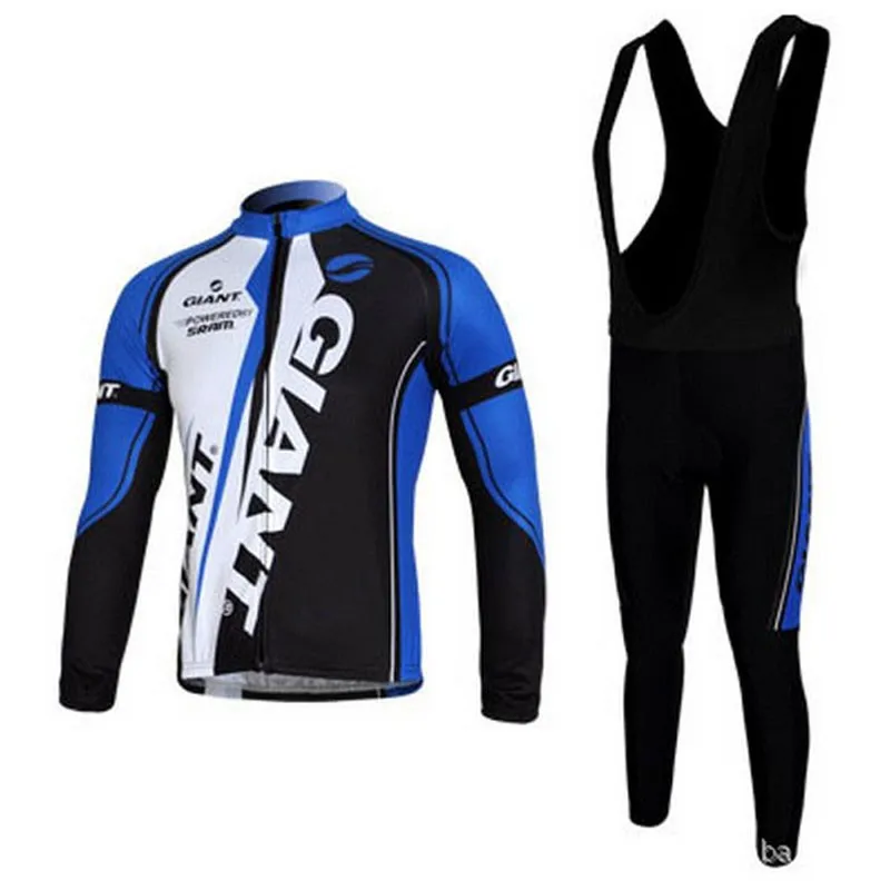 

Men's Giant 2016 Outdoor Autumn Ropa Ciclismo Long Sleeve Compression Cycling Jersey Coolmax Gel Pad Bike Bicycle Wear Clothes