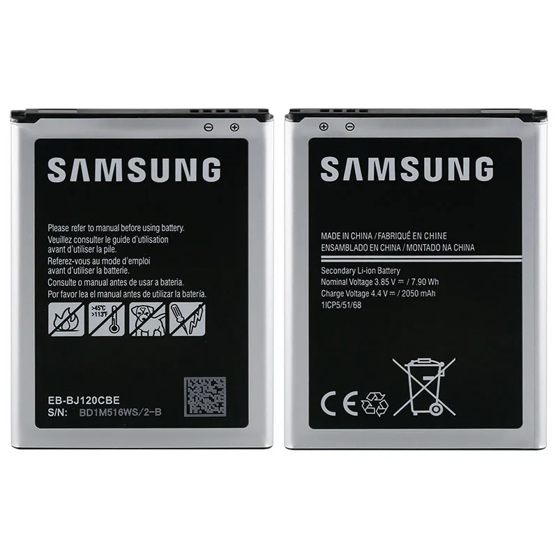 Аккумулятор Samsung для Samsung Galaxy J1(версия) J120 J120F J120A J120H J120T 2050 мАч BJ120CBE аккумулятор для телефона