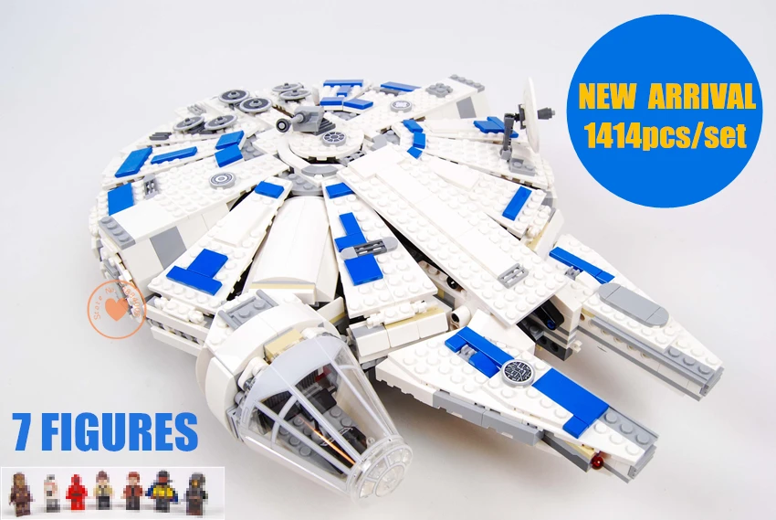 

New 1414PCS StarWars Force Awakens Fit Legoings Star Wars Figures Falcon Building Blocks Bricks Kids Toys Boy Gift Birthday