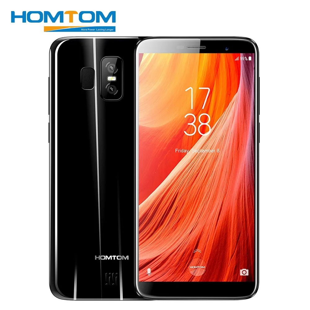 HOMTOM S7 смартфон 5 &quotHD 18:9 1280*640 mtk6737 четыре ядра 3G RAM 32G ROM 2900 мАч две задних камеры 13MP 8MP