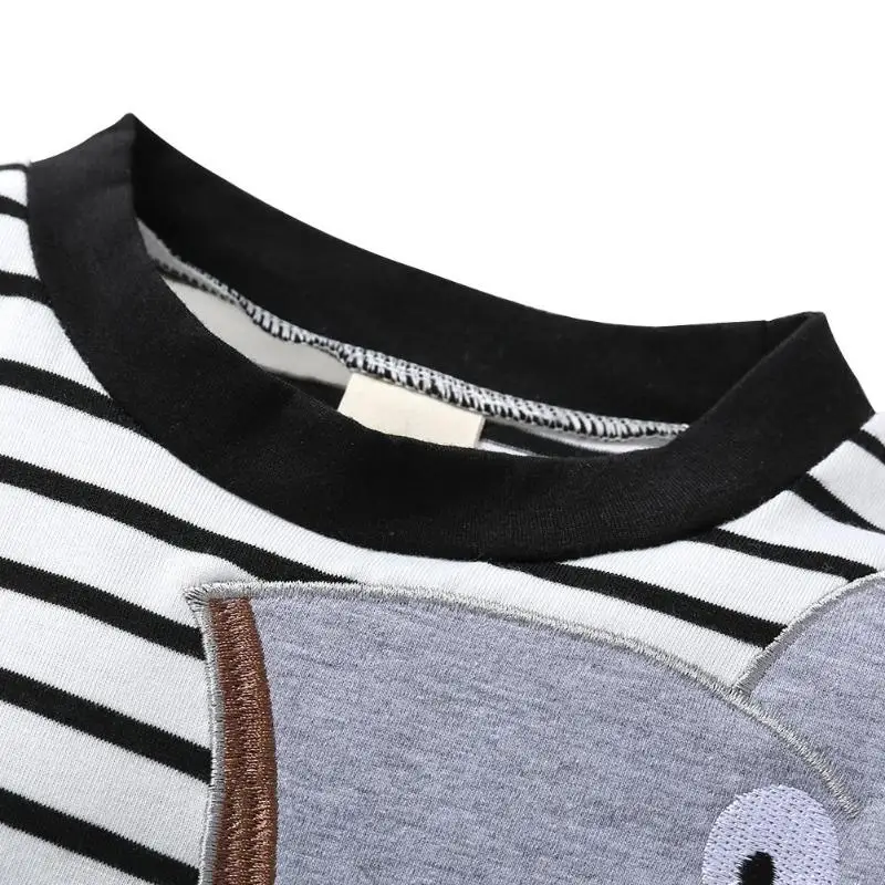 Online Bayi Baru Lahir Bayi Lucu Gajah 2 Pcs Lengan Panjang Pakaian Set Atasan Celana Soft