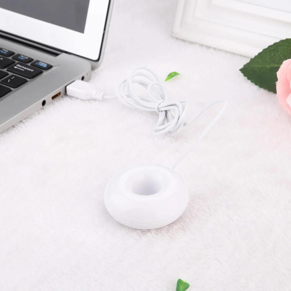 Мини Портативный пончики USB увлажнитель воздуха очиститель Арома диффузор пара