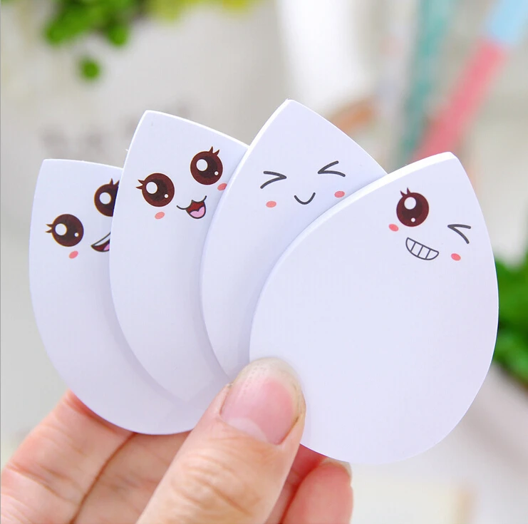 1 шт. kawaii Милая наклейка с выражением Липкие заметки креативный канцелярский