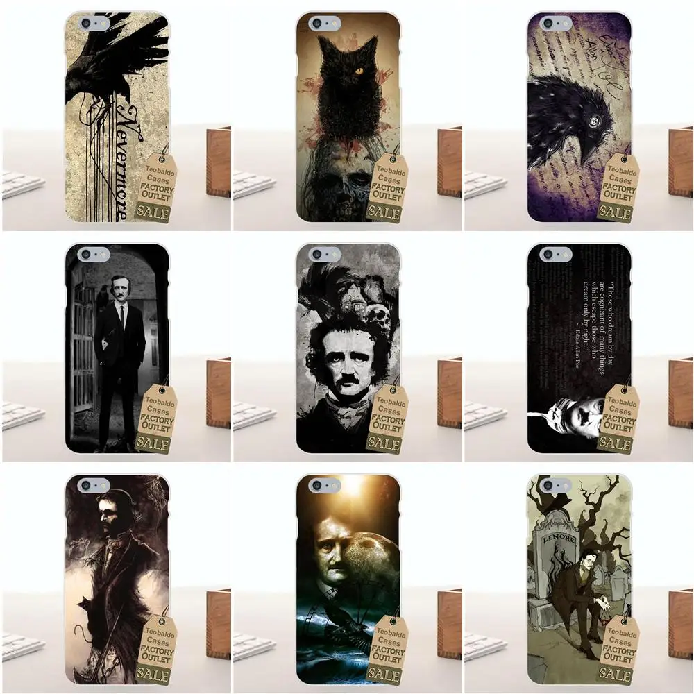 Tpwxnx для Huawei G7 G8 Honor 5A 5C 5X 6 6X 7 8 V8 Mate 9 P7 P8 P9 P10 Lite Plus TPU чехол телефона Edgar Allan Poe |