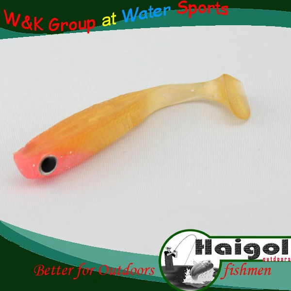 100 ECO Friendly soft plastic bait 70mm soft bait for pike fishingin