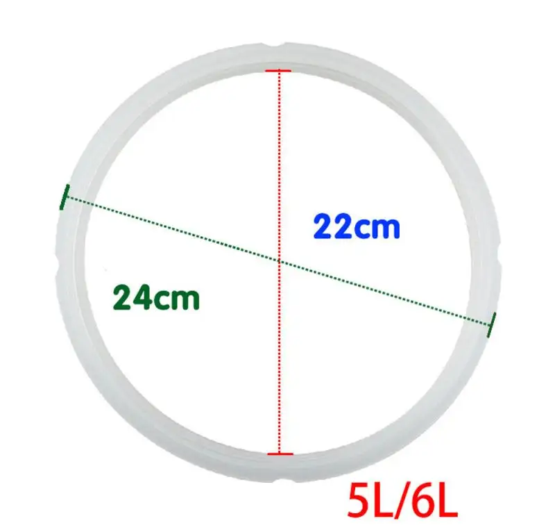 1 шт. кухонная электрическая скороварка Силиконовое уплотнительное Сменное кольцо 5-6L 22*24 см 2AU25