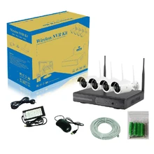 ЮСА 4CH CCTV Системы 960 P NVR 4 шт. 1.3MP ИК Открытый P2P 4CH Беспроводной Wi-Fi Камера безопасности Системы комплект видеонаблюдения 1 ТБ HDD