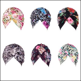 Muslim Women Ruffle Bowknot Cotton Turban Hat Scarf Bandanas Cancer Chemo Beanies Headwear Head Wrap Cap Hair Loss Accessories