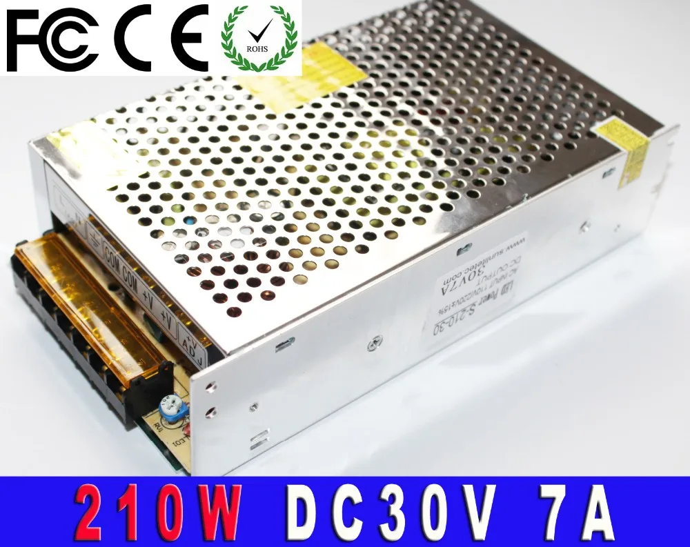 30V 7A 210W Switching switch Power Supply For Led Strip Transformer 110V 220V AC to dc SMPS with Electrical Equipment 