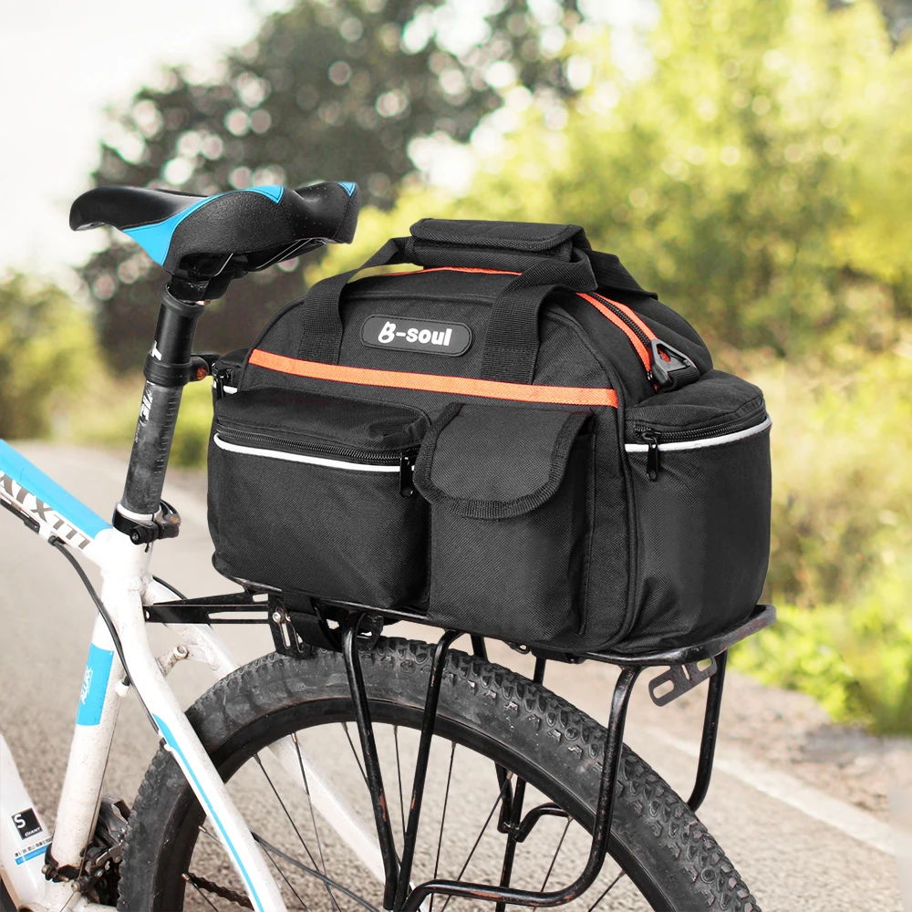 Perfect B-SOUL 15L Bike Rear Seat Bag Rack Trunk Basket Pannier Bag Cycling Luggage Storage Case Shoulder Handbag 22 Perfect B-SOUL 15L Bike Rear Seat Bag Rack Trunk Basket Pannier Bag Cycling Luggage Storage Case Shoulder Handbag 22