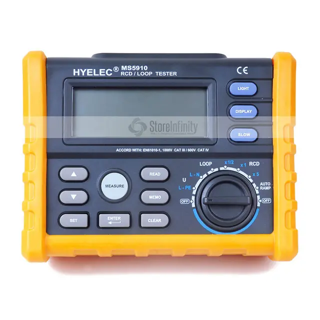 MS5910 RCD Loop Tester Circuit Multimeter fr GFCI Loop Resistance Testing PeakMeter MS5910in