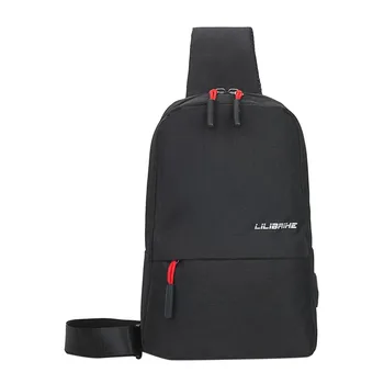 

Men's Waterproof Waist Bag Fanny Pack Casual Large Capacity Outdoor Sports Canvas Chest Bags Black Multi-function Bag #YL15