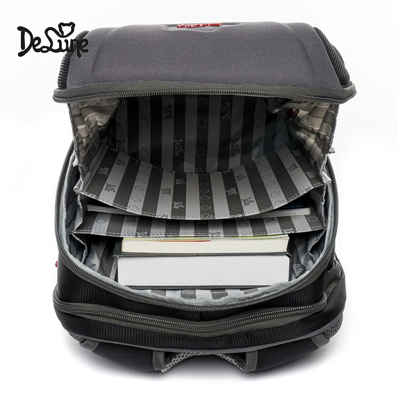 Delune New Car Pattern School Bags For Boys Girls Large Cartoon Backpack Children Orthopedic Backpacks Mochila Infantil Age 5-8 Delune New Car Pattern School Bags For Boys Girls Large Cartoon Backpack Children Orthopedic Backpacks Mochila Infantil Age 5-8