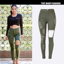 Женские индийские сари Индия Пакистан женская одежда хлопок Горячая Новинка Европа Тонкий отверстие деним эластичные тонкие джинсы индивидуальность