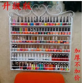 

Nail polish shelf of iron art salon.